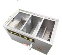 Trappola per Grassi, Intercettatore di Grassi, Filtro Separatore Olio-Acqua per Il Trattamento delle Acque Reflue Piccola Cucina per Catering Sifone per Grassi in Acciaio Inossid, 0, 1200 * 600 * 450