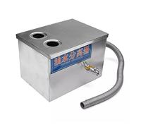 Trappola per grasso 350*250*250mm In Acciaio Inox Doppia Entrata Grasso Trappola Intercettore Separatore Acqua Olio Accessori for la Cucina Trattamento Delle Acque Reflue Rendere il processo di pulizi