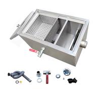 Trappola per grasso commerciale, intercettatore superiore in acciaio inossidabile, intercettatore per grasso per cucina sottolavello del ristorante (dimensioni: 50 * 29 * 29 cm/20 * 11 * 11 pollic