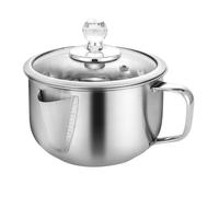 Trappola per grasso da 5,9 pollici, filtro in acciaio , separatore di grasso per salsa e zuppa con capacità di 1200 ml, filtrazione rapida, impugnatura comoda, facile da pulire per la cottura