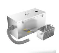 Trappola per grasso in acciaio inossidabile, separatore efficiente dell'acqua dell'olio per il trattamento commerciale delle acque luride della cucina