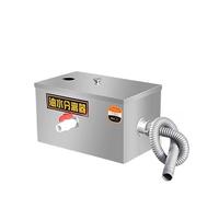 Trappola per grasso, Intercettore for sifone a doppio ingresso in acciaio inox Accessori for la cucina Trattamento delle acque reflue Separatore acqua olio(50 30 30)