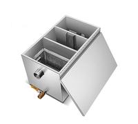 Trappola per grasso Progetto cucina Separatore acqua olio Trattamento fabbrica/ristorante Intercettore trappola for grasso commerciale in acciaio inossidabile Rendere il processo di pulizia un gioco d