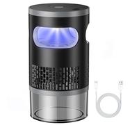 Trappola per insetti all'aperto e a casa, controllo degli insetti, ventola silenziosa e tecnologia a vortice d'aria, attira zanzare, moscerini, uva, ventilatore con luce UV per casa, cucina, ufficio