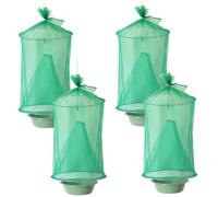 Trappola per mosca a sospensione riutilizzabile 4 pezzi di cattura da mosca da esterno con pentole trappola per insetti impermeabili per il giardino agricola di ristorante Balcone Serra per inte