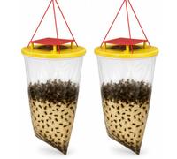 Trappola per mosche - Confezione da 2 sacchetti per catturare mosche da esterni, con esca inclusa, trappole per mosche, mosche della frutta, insetti e insetti, ideale per giardini e bidoni cattura
