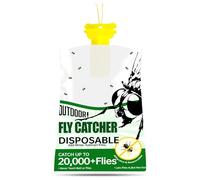 Trappola per mosche da appendere all'aperto, trapper e cattura mosche per il controllo delle mosche, sacchetti usa e getta con esca forte, trappole per mosche di grande capacità all'aperto per ranch