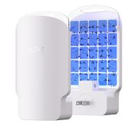 Trappola per mosche da interni plug-in - Zapper elettrico con sei luci - Silenzioso, sicuro per animali domestici e senza disordine - cattura moscerini e moscerini della frutta per casa, casa, cucina