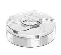 Trappola per mosche elettrica, Catcher per mosche automatico con design anti-fuga Trappola per interni/commerciale silenziosa con rotazione a 360°, alimentata tramite USB, Bianco