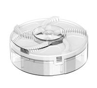 Trappola per mosche elettrica, Catcher per mosche automatico con rotazione a 360° con design anti-fuga, Trappola per interni/commerciali silenziosa alimentata tramite USB, Bianco, Catcher elettrico