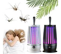 Trappola per mosche elettrica con luce notturna USB ricaricabile per interni Zapper per insetti elettrici Fly Bug Zapper Light per campeggio con terrazza in cortile