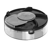 Trappola per mosche elettrica rotante silenziosa e ricaricabile tramite USB da 20 dB, acchiappamosche per interni con durata della batteria di 24 ore (Nero)