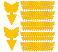 Trappola per Mosche Moscerini (72 Pezzi), Trappola per Mosche Adesivi Gialli, Per Insetti Volanti Contro i parassiti, afidi,moscerini della frutta, Giallo, Farfalla