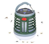 Trappola per mosche portatile ad energia solare - Zapper ricaricabile tramite USB con LED UV, lampada antizanzare estiva, dispositivo cattura insetti da esterno | Escursionismo Barbecue Gite Picnic Ca