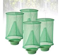 Trappola per mosche riutilizzabile con vassoio per esche per uso interno ed esterno, ideale per ristoranti, giardini e parchi, soluzione durevole ed efficace per catturare le mosche