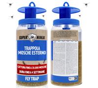 Trappola per Mosche Riutilizzabile e con Attrattivo Antimosche Atossico Cattura
