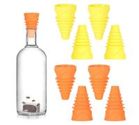 Trappola per mosche, trappole per mosche, trappole per mosche e vespe - Set di 8 imbuti in silicone per bottiglie - efficace repellente per vespe e insetti senza prodotti chimici - Riutilizzabile e