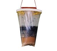 Trappola per mosche usa e getta da appendere, con esca naturale, grande capacità, per esterni, giardino, fattoria, fienile (1 pezzo)