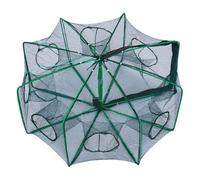 Trappola per pesce, gabbia di granchio pieghevole, rete a prova di fuga, telaio pieghevole, maglia fine, configurazione facile, trasporto leggero, design riutilizzabile, tasso di cattura elevato