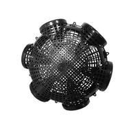 Trappola per pesci con esche vive - Cestino per esche da, trappola per granchi di fiume - trappola per esche da | Il design è capovolto consente solo una trappola riutilizzabile in filo