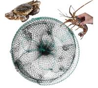 Trappola per Pesci - Rete Pieghevole per Cattura dal - Nassa Portatile in Rete 30 X 60 Cm per Pesca in Acqua E Salata Lago Fiume Spiaggia Molo per Aragoste Gamberi Granchi