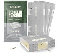 Trappola per Pesciolini d'Argento - Confezione da 20 | Trappole Collanti Appiccicose per Pesciolini d'Argento e Altri Insetti Striscianti | Trappola per Esche e Rilevatore per la Disinfestazione