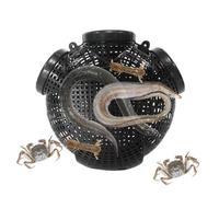 Trappola Per Pesciolini - Rete Per Gabbia Per Pinfish, Accessorio Da Portatile | PP Design Pieghevole 28x28cm 32x32cm 37.5x37.5cm Gamberetti Gamberi Tartaruga Lago Spiaggia Barca Acquario Esca A