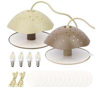 Trappola per pulci, 2 confezioni di trappole adesive per pulci all'interno della tua casa, con 12 dischi adesivi e 4 lampadine a LED e 2 fili elettrici, trappola per insetti da letto