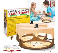 Trappola per pulci con ricariche leggere e cuscinetti adesivi, trappole per pulci per interni della tua casa, trappole elettroniche per moscerini per interni, bombe appiccicose per casa e interni