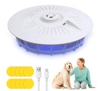 Trappola per pulci per appartamento, trappola per pulci con 10 dischi adesivi e 4 modalità di illuminazione, Omnidirezionale trappola per pulci per soggiorno, cucina, camera da letto