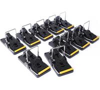 TRAPPOLA PER TOPI 10 PZ RIUTILIZZABILE INTERNO ESTERNO CLIP TRAPPOLE A SCATTO