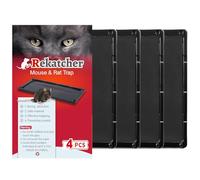 Trappola per Topi 4 Pezzi, Mouse Catcher Anti Mouse Pad, Impermeabile Ed Efficace, Adatto per Cucina, Camera da Letto, Balcone