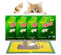 Trappola per Topi | 4X Trappole per Topi Interno | Trappola per Topi Grandi | Colla per Topi Professionale | Trappola Ratti | Colla Topi Super Adesiva