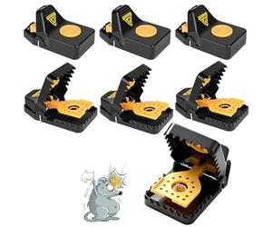 Trappola per Topi, 6 Pezzi Clip Riutilizzabile Trappole del Ratto, Trappole Topi Rapidamente Efficace Trappole Talpe Trappola per Ratti Grandi Utilizzato Interno e Esterno Utilizzato Ovunque
