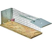 Trappola per topi a galleria 29x12x12cm base legno cattura topo riutilizzabile