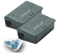 Trappola per Topi Con 150 Gr Veleno Professionale, 2 Box Erogatore Esca Velenose