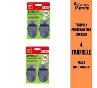 Trappola per topi e ratti con esca inclusa topicida trappole 4 esche