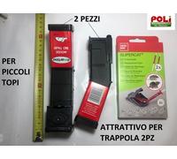 TRAPPOLA PER TOPI PICCOLI 2 PEZZI COMPLETE DI ATTRATTIVO SENZA UCCIDERE IL TOPO