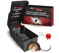 Trappola per Topi Roshield con Finestra di Ispezione - Contenitore Sicuro per il Controllo dei Ratti | Casa, Capannone e Garage | Qualità Professionale | Pacco da 1