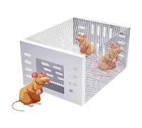 Trappola per topi, trappola per topi riutilizzabile in metallo, trappola per topi automatica a circolazione continua, trappola per topi domestica sicura ed efficiente trappola per topi