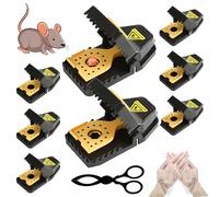 Trappola per topi, trappole per topi Rapidamente efficace trappole talpe trappola per ratti grandi Utilizzato interno e esterno esche per riutilizzabile Utilizzato ovunque 8set (2L+6s)