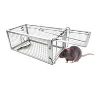 Trappola per Topi Vivi, Grande XXL Gabbie Trappola per Interno e Esterno - Senza Uccidere e Riutilizzabile - Pronta all'Uso - per Ratti e Piccoli Roditori - 31 cm x 17 cmx 13.5 cm