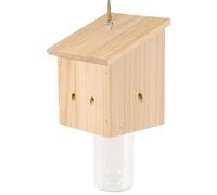 Trappola per, Trappole per da carpentiere per esterni - Trappole in legno con barattolo di plastica, Trappola per vespe e mosche sospesa a forma di cubo per giardino, patio, grondaie, St