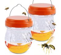 Trappola per vespe da esterno, scatola riutilizzabile per catturare api appesa, senza bisogno di elettricità, adatta per catturare vespe, mosche della frutta e altri insetti volanti, applicabile per f