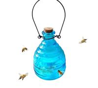 Trappola per vespe, design in barattolo di vetro, da appendere, 8,9 x 14,9 cm, riutilizzabile, per esterni, efficace per giardino, patio, albero, cortile, fattoria e gestione delle mosche domestiche