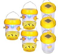 Trappola per vespe insetti, trappola per calabrone asiatico, modello con luce, catcher vespe riutilizzabile a doppio canale, per giardino balcone esterno, senza attraente chimico