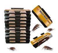 Trappola Scarafaggi, Confezione da 10 - Efficaci Trappole Con Esca per Scarafaggi, Con Colla e Attrattivo, Non Tossiche, Ideali per Uso Domestico e Cucina, Protezione Duratura e Facili da Usare