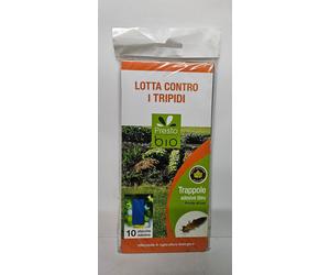 TRAPPOLE ADESIVA BLU PRESTO BIO PRONTE ALL'USO LOTTA CONTRO I TRIPIDI 10 PLACCHE