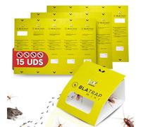 Trappole Adesive per Scarafaggi - Senza Biocidi, Made in Italy (15 Trappole)