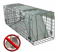 Trappole per animali dal vivo con una porta Cattura gabbia per topo Scoiattolo Coniglio Opossum Schiaffo Visone Chipmunk, Trappola per ratti umani Cattura e rilascio